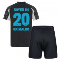 Dres Bayer Leverkusen Alejandro Grimaldo #20 Tretina pre deti 2024-25 Krátky Rukáv (+ trenírky)